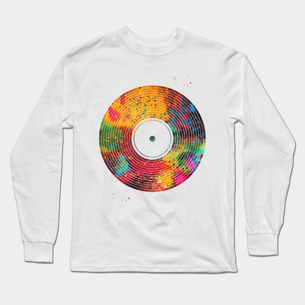 Vinyl disc Long Sleeve T-Shirt by erzebeth